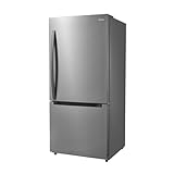 Midea MRB19B5AST 18.7 Cu.Ft Bottom Mount Frost-free Refrigerator, Stainless Steel