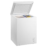 Kenmore 5 Cu. Ft. (143L) Convertible Chest Freezer/Refrigerator | Garage-Ready Manual Defrost | Balanced Hinge Stay-Open Lid | External Control Dial | White | For Basement Garage Shed Cottage