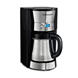 Hamilton Beach Programmable Coffee Maker with 10 Cup Thermal Carafe, 3 Brewing Options, Auto Shutoff & Pause and Pour, Stainless Steel (46899R)