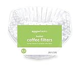 Amazon Basics Basket Coffee Filters for 8-12 Cup Coffee Makers, White, 200 Count