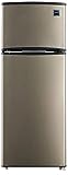 RCA RFR725 2 Door Apartment Size Refrigerator with Freezer, Stainless,7.5 cu ft