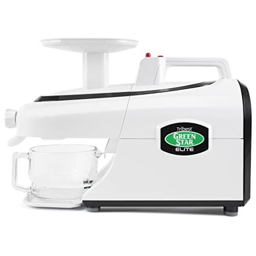 Tribest Greenstar GSE-5000 Elite Slow Masticating Juicer, Jumbo, White