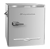 Frigidaire EFR176 Retro Compact Fridge with Chiller Mini Refrigerator with Built-in Bottle Opener for Office, Bedroom, Dorm Room or Cabin, 1.6 cu ft 16"D x 18"W x 18.5"H, Moonlight