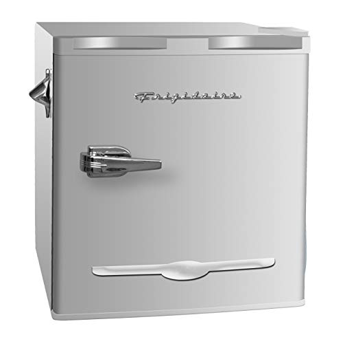 Frigidaire EFR176 Retro Compact Fridge with Chiller Mini Refrigerator with Built-in Bottle Opener for Office, Bedroom, Dorm Room or Cabin, 1.6 cu ft 16"D x 18"W x 18.5"H, Moonlight