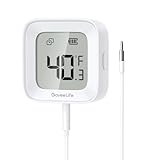 GoveeLife Freezer Thermometer Alarm, Smart Bluetooth Temperature Monitor Sensor for Refrigerator Pool Tub, Remote APP Alert with Anti-False, 197 Ft Connecting Range (WiFi Gateway Not Included)