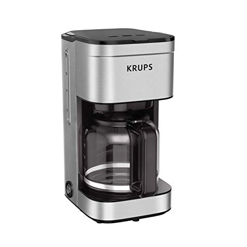 KRUPS: Simply Brew, Stainless Steel 10 Cup Coffee Maker, Dishwasher Safe Coffee Pot with Cold Brew, Pause & Brew, and Keep Warm Functions, Drip Coffee Maker