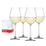 Spiegelau Salute White Wine Glasses, Set of 4, European-Made Lead-Free Crystal, Classic Stemmed, Dishwasher Safe, Professional Quality White Wine Glass Gift Set, 16.4 oz