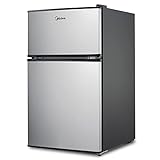 Midea WHD-113FSS1 Compact Refrigerator, 3.1 cu ft, Stainless Steel