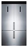 Summit Appliance FFBF181ES2KIT48 48" Wide Bottom Freezer Refrigerator Set; 23.4 cu.ft; Grill Included; Adjustable Glass Shelves; No-frost Operation; Child Lockation; Child Lock
