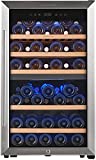 FOVOMI Wine Fridge,52-bottle Wine Cooler (Bordeaux 750ml) Wine Refrigerator,Freestanding Dual Zone,Compressor Wine Cellar Chiller(6-year Warranty)