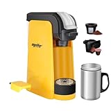 Mellif Cordless Coffee Maker for Dewalt 20V Max Battery(No Battery), Portable Single-Serve Brewer Coffee Machine for K-Cup Pods and Ground Coffee, Coffee Brewer for Outdoor Camping, Travel, Home