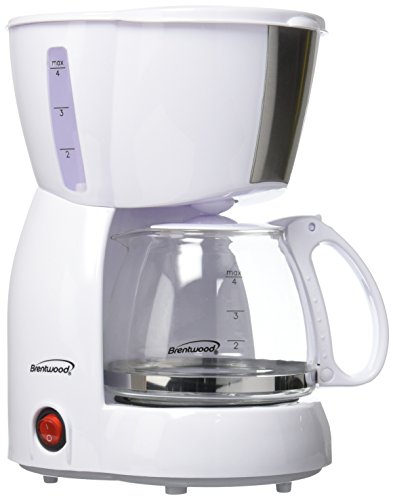 Brentwood 4-cup Coffee Maker (white)