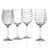Mikasa SW910-403 Cheers White Wine Glasses, Set of 4, 16-ounce Wine Glasses - SW910-403