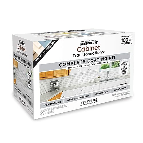 Rust-Oleum 374678 Cabinet Transformations Kit, Pure White 0.50 Gallon (Pack of 1)