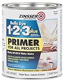 Zinsser Rust-OLEUM 249933 1-2-3 Plus, 1 Quarts (Pack of 1), White, 11 Fl Oz