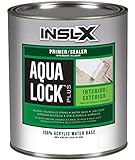 INSL-X AQ040009A-04 Aqua Lock Plus 100% Acrylic Water-Based Sealer Primer, 32 Fl Oz (Pack of 1), White