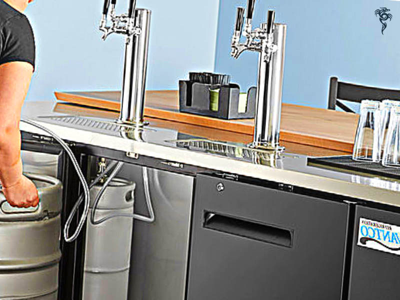 Are there any other accessories or add-ons that you might want to consider when purchasing a kegerator for your home bar