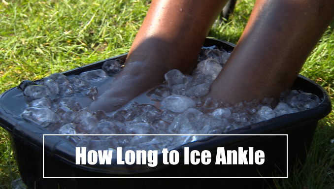 How long to ice an ankle