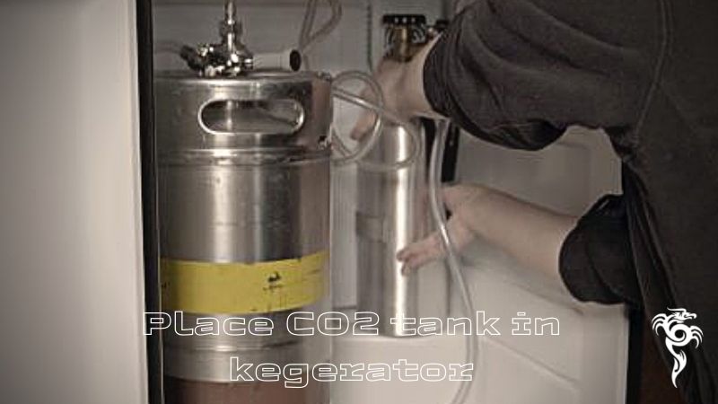 place CO2 tank in kegerator