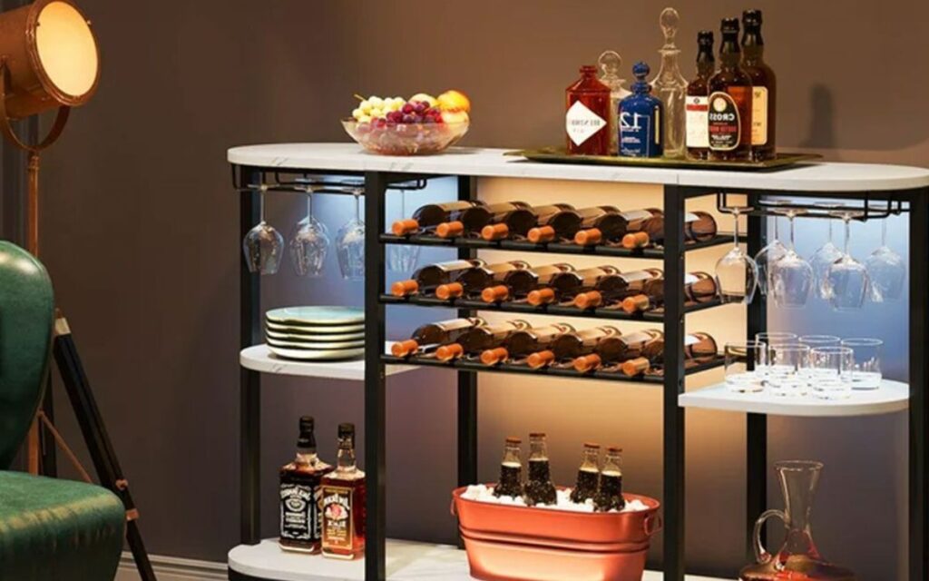 Can I place my mini bar cabinet in a humid area?