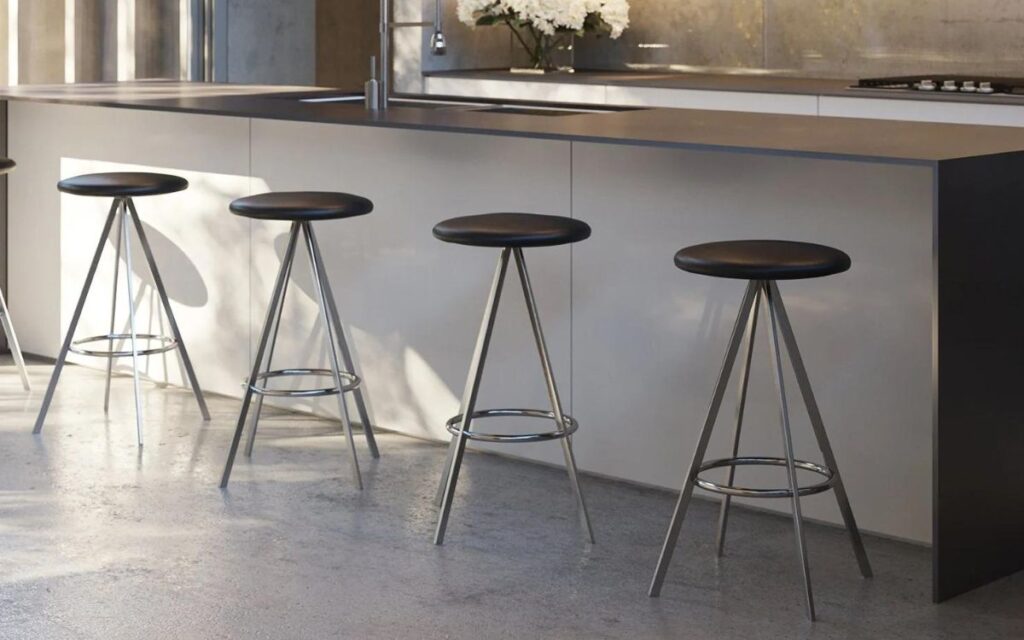 How much space should I leave between multiple bar stools?