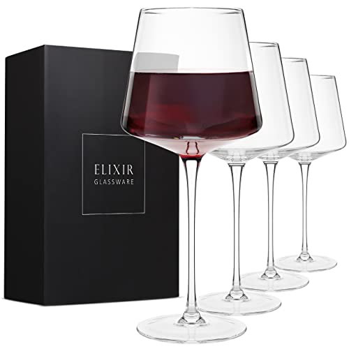 Best Glass Shape For Red Wine 2024 The Phoenix Landing Bar   Modern Red Wine Glasses Set Of 4 Hand Blown Crystal Wine Glasses Tall 